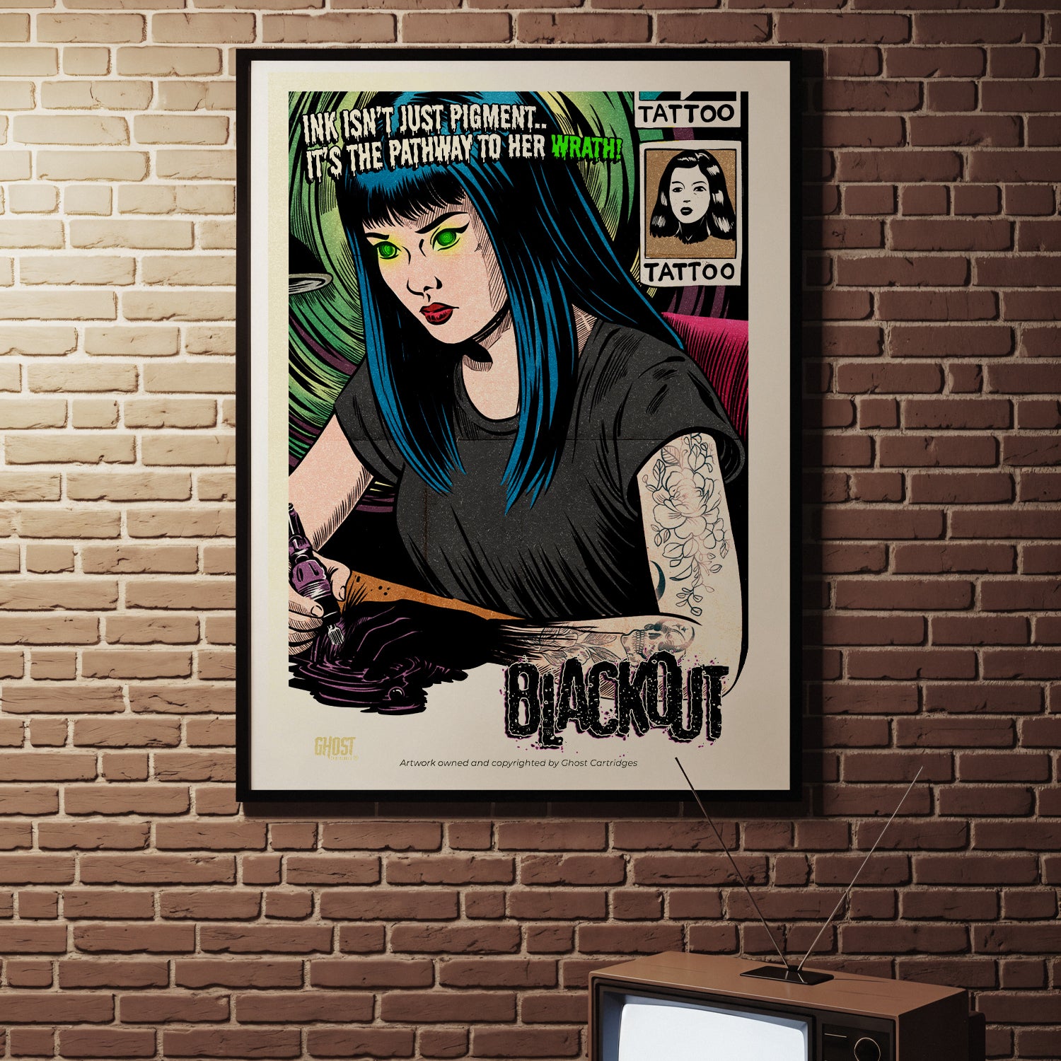 Ghost Cartridges Poster - Blackout A3