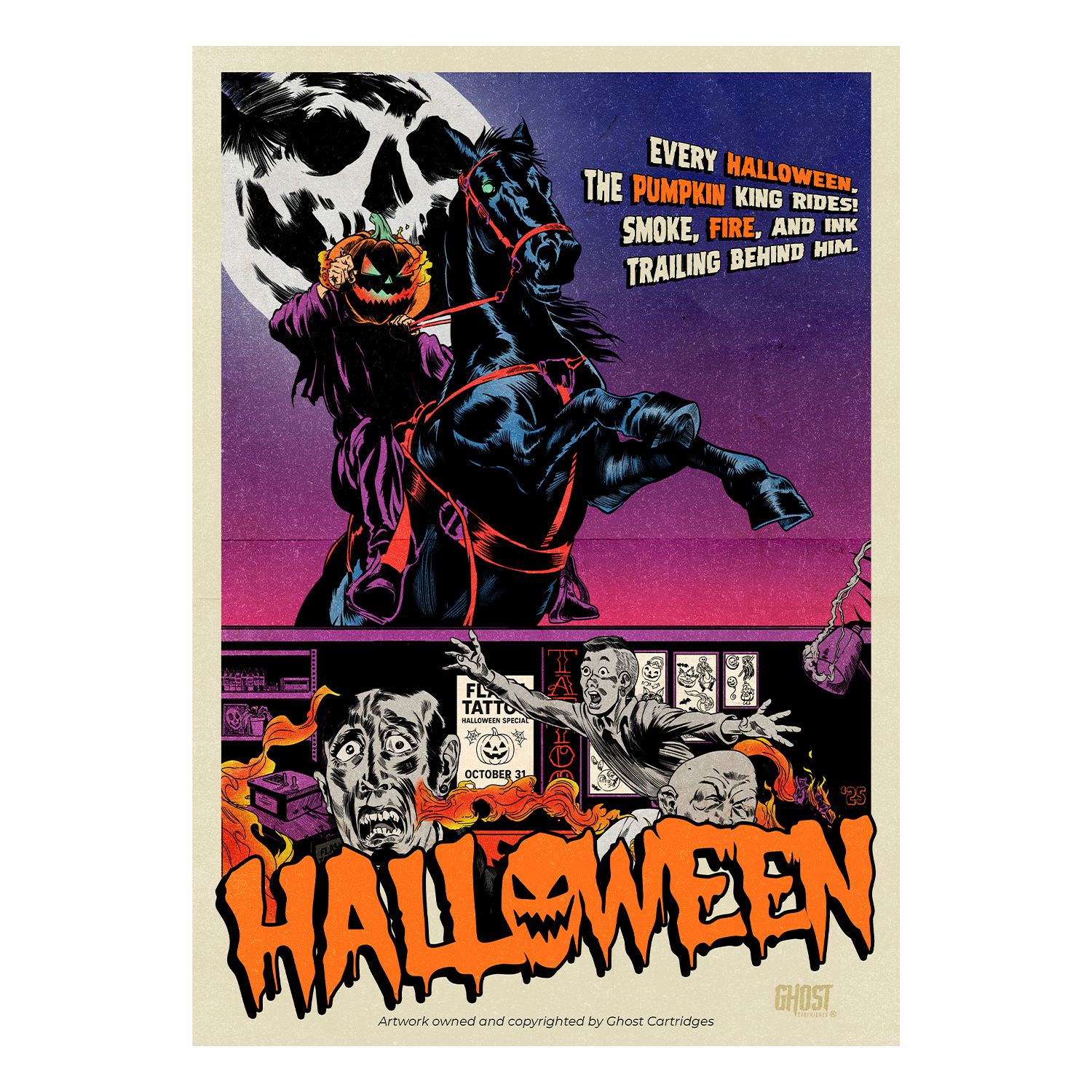 Ghost Cartridges Movie Poster - Halloween Exclusive 2025 - A3