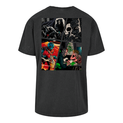 Ghost Comic Print Oversized Logo Tee