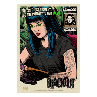 Ghost Cartridges Poster - Blackout A3