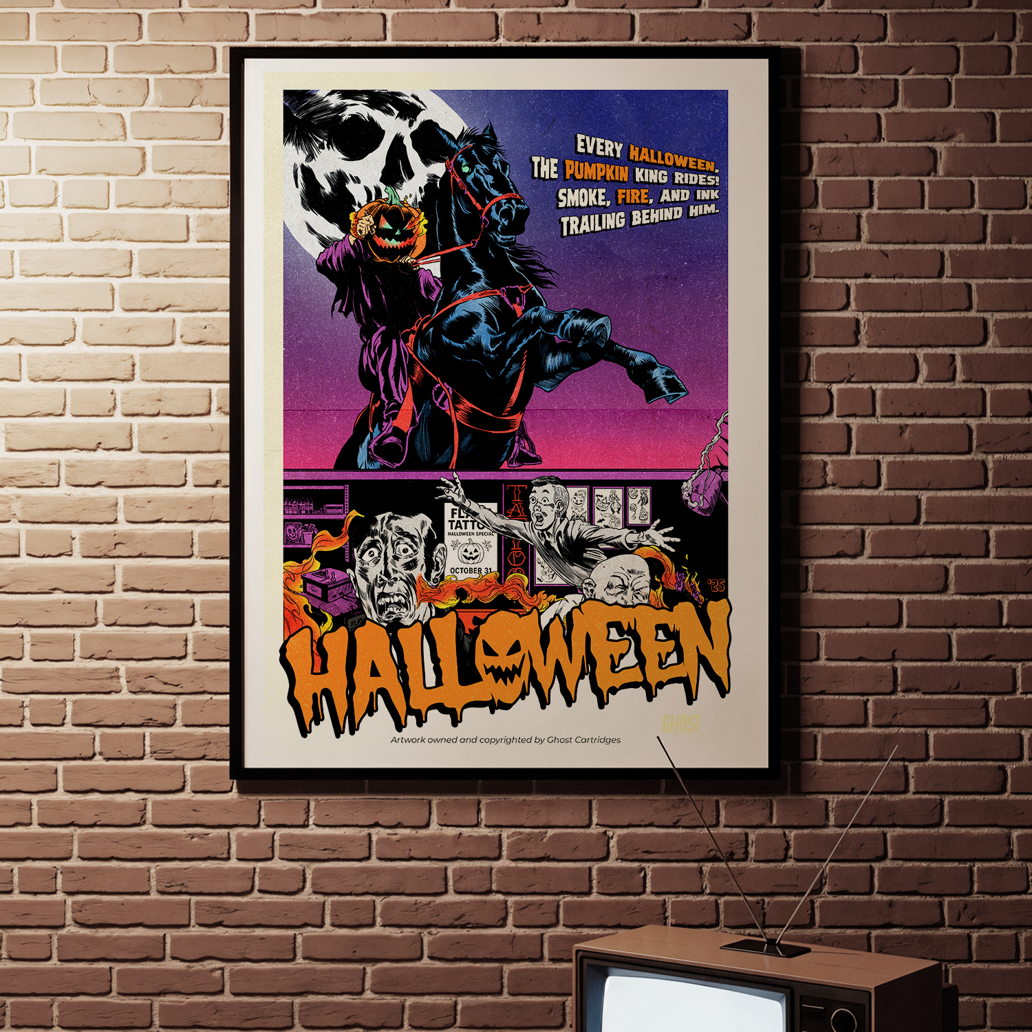 Ghost Cartridges Movie Poster - Halloween Exclusive 2025 - A3